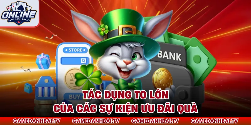 Tác dụng to lớn của các sự kiện ưu đãi quà